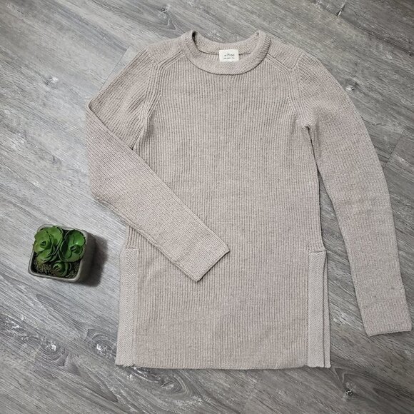 Wilfred Aritzia Wool Tunic Sweater Herringbone S - Picture 1 of 9